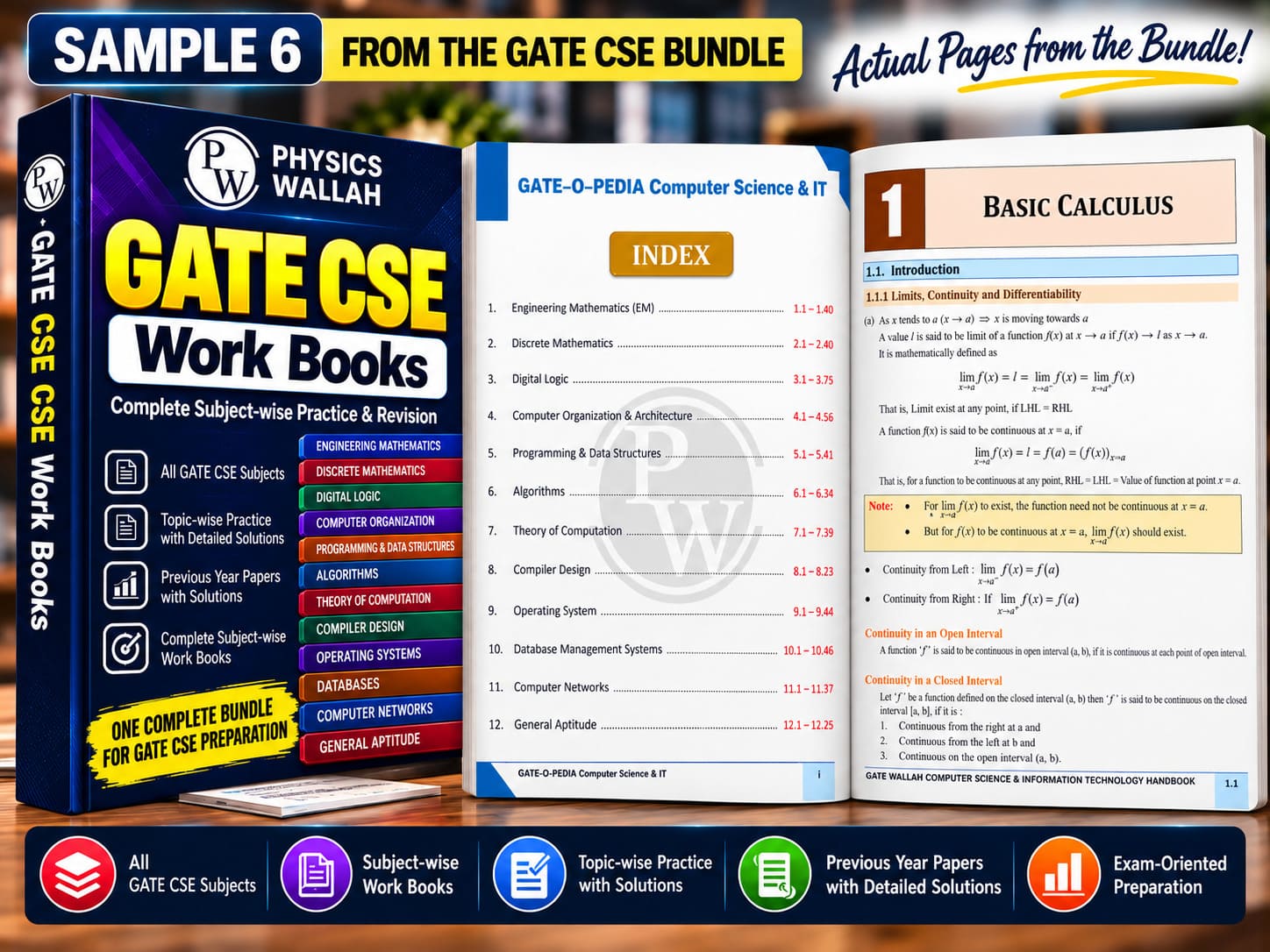 PW GATE CSE workbook sample pages